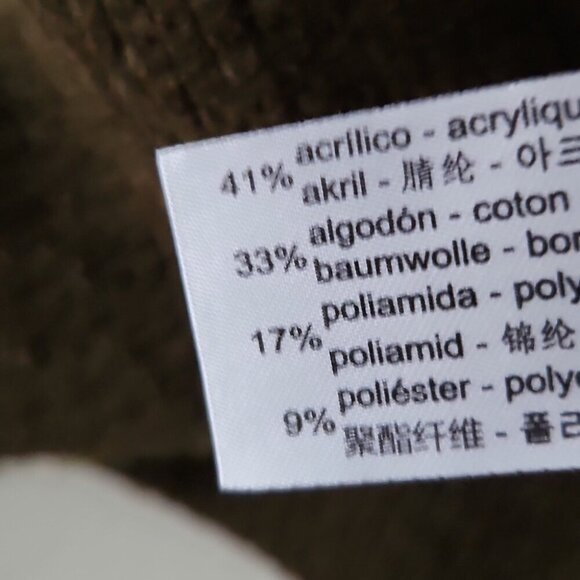 ZARA | Camo Sweater Cropped Sequin Details Military Green Sz LARGE - Picture 6 of 6